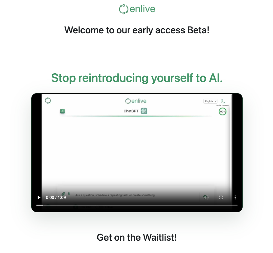 Enlive Home Page