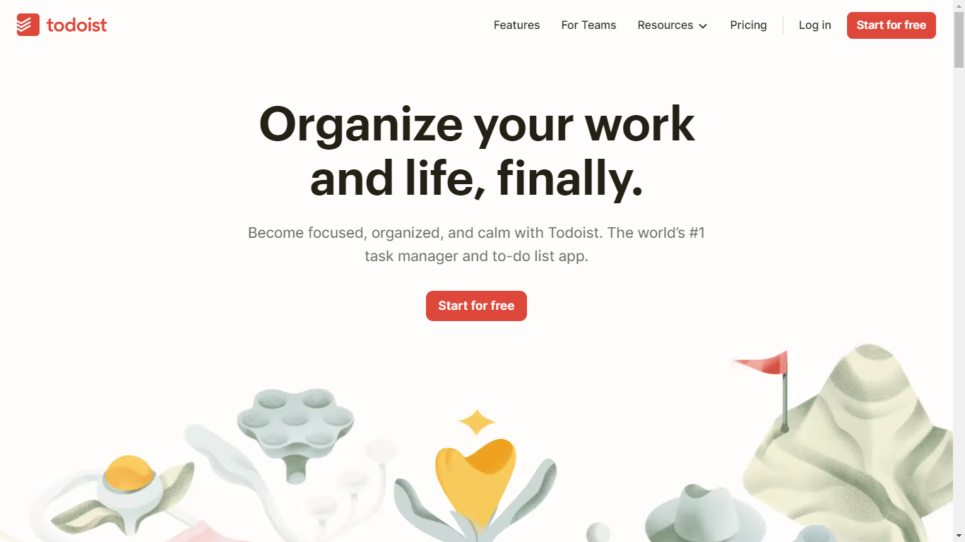 Todoist Home Page