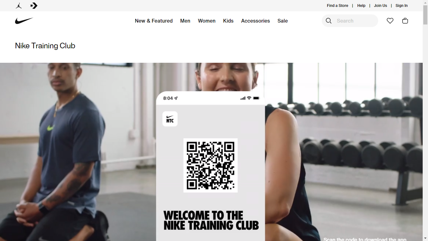 Nike training club web best sale