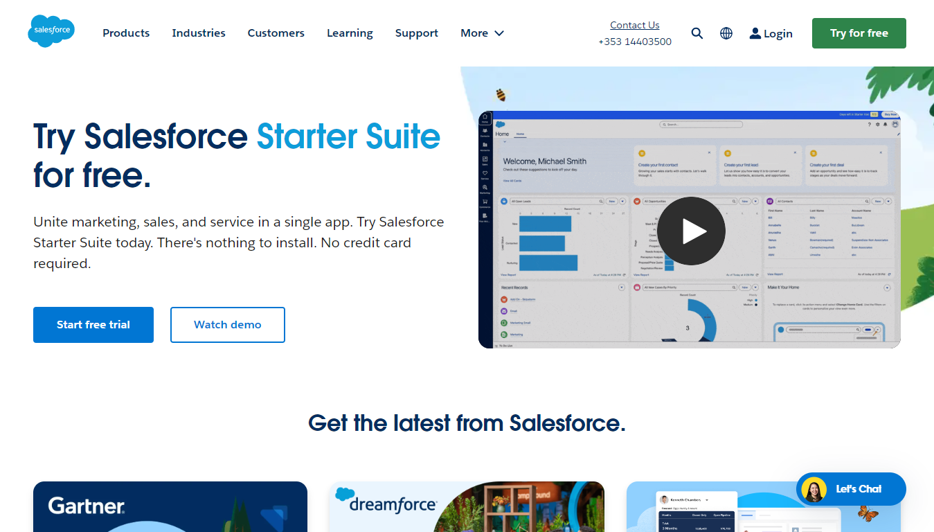 Salesforce Home Page