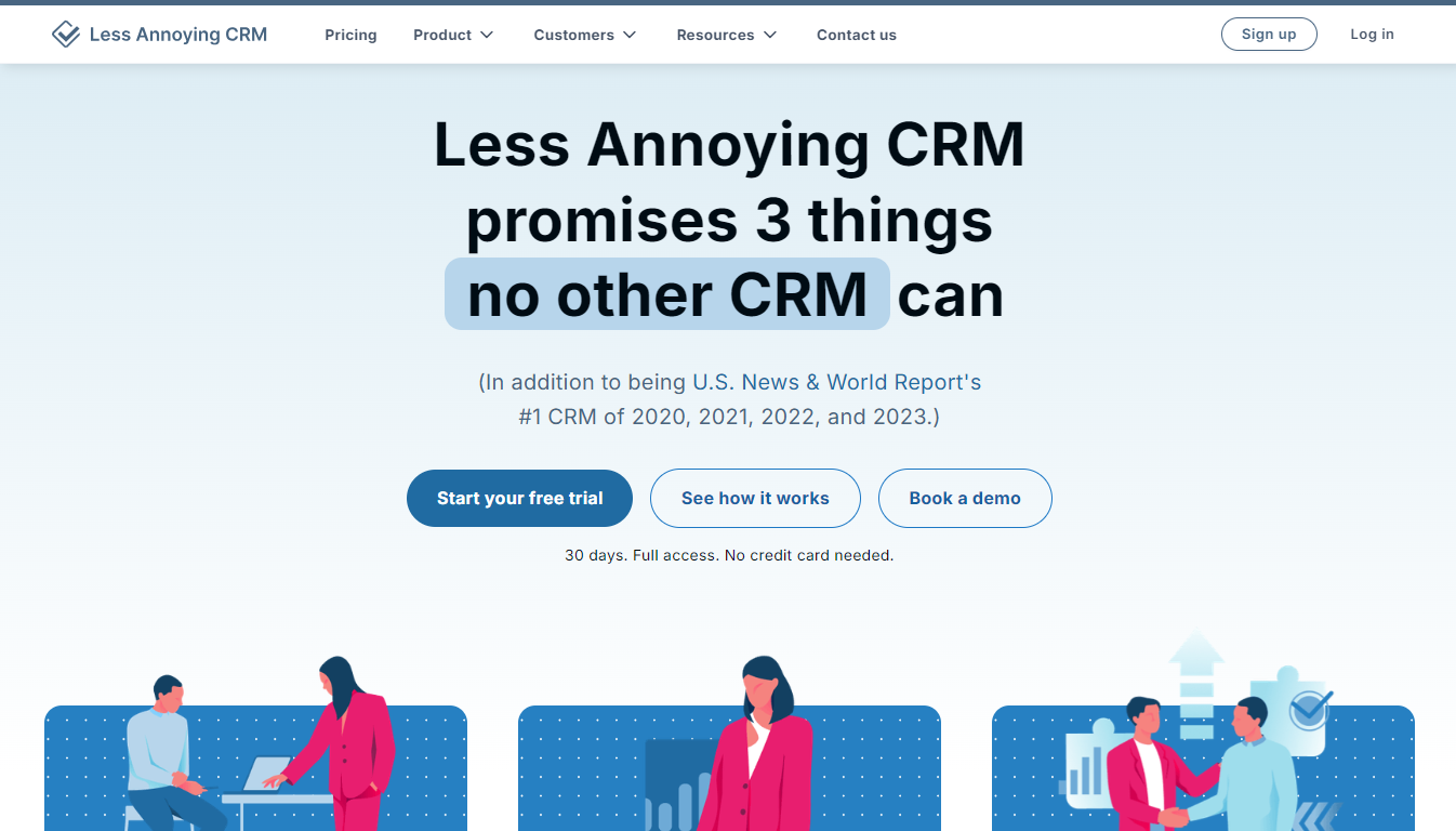 Less Annoying CRM Home Page