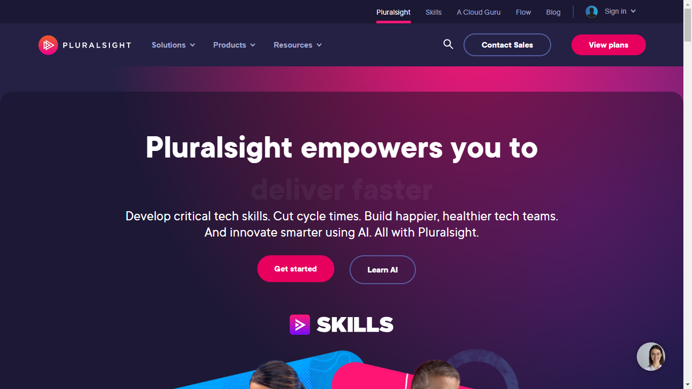 Pluralsight Home Page