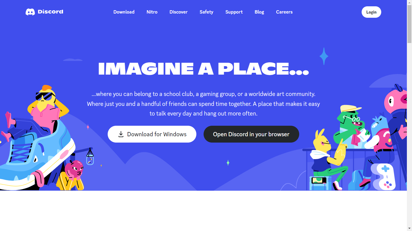 Discord Home Page