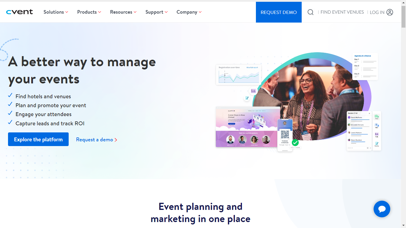 Cvent Home Page