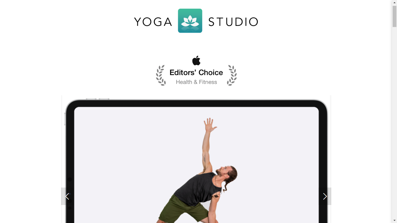 Yoga Studio Home Page