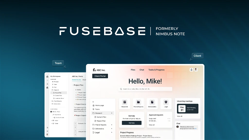 FuseBase Home Page