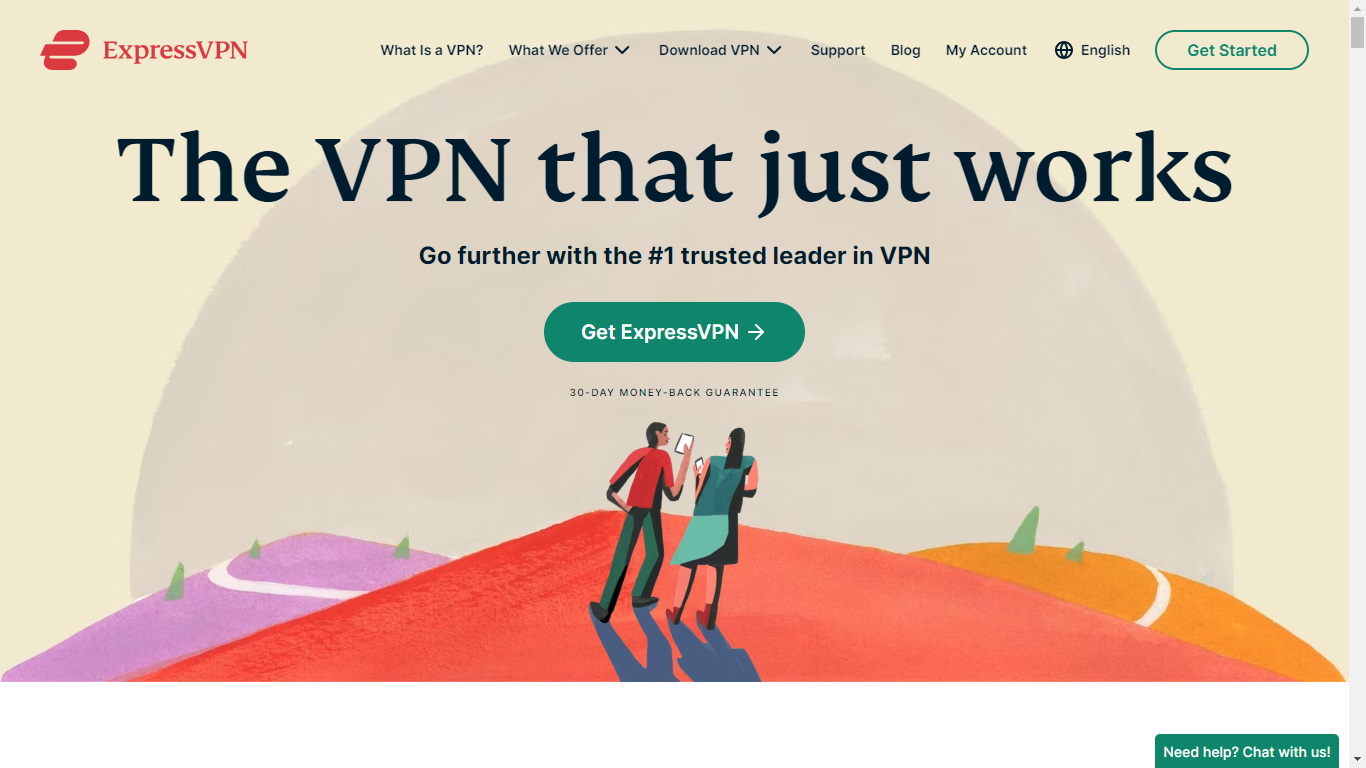 ExpressVPN Home Page