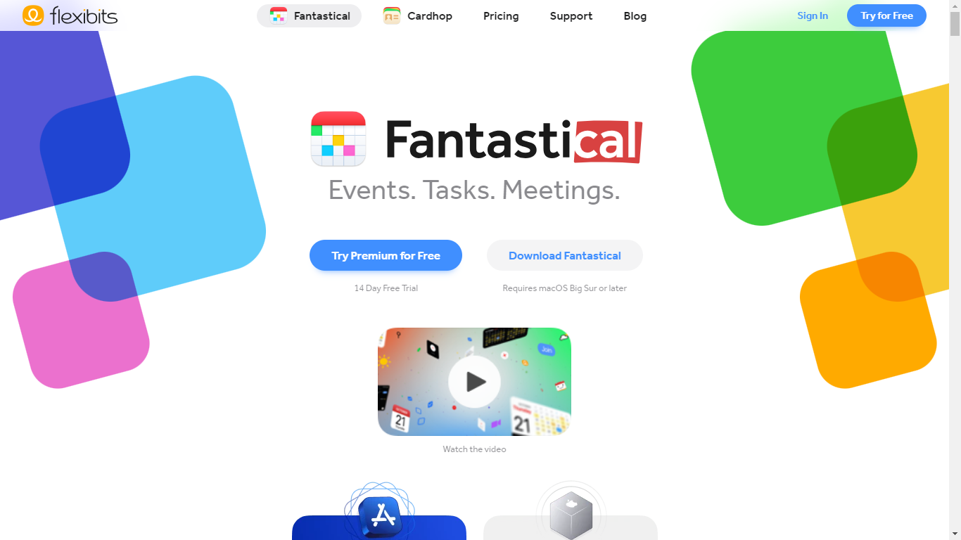 Fantastical Home Page
