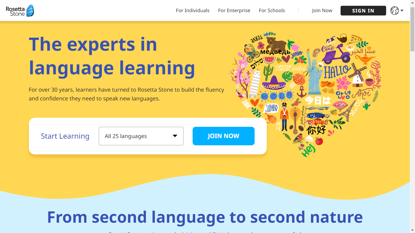 Rosetta Stone Home Page