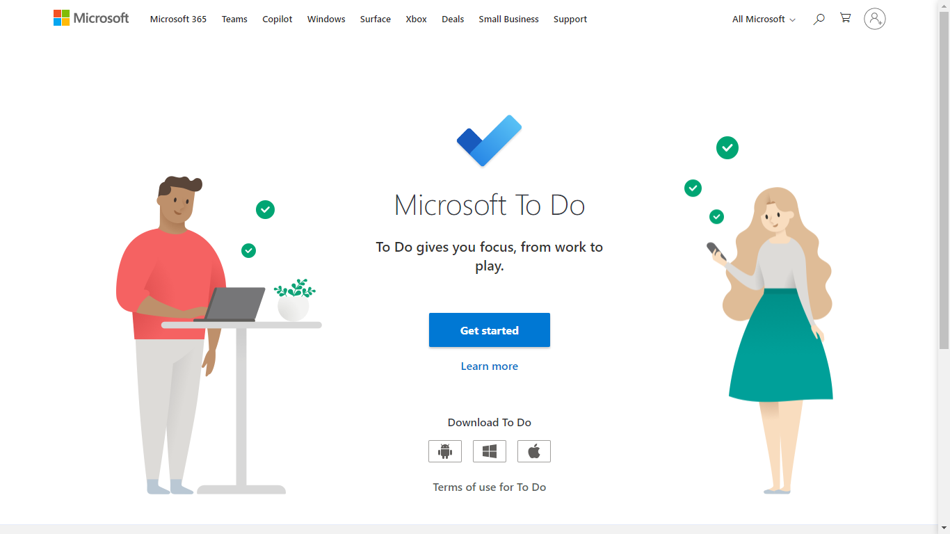 Microsoft To Do Home Page