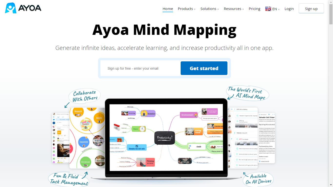 Ayoa Home Page