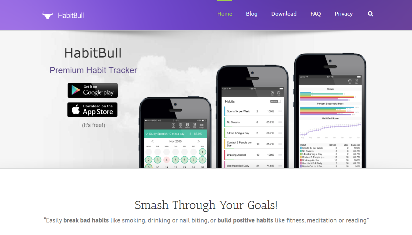 HabitBull Home Page